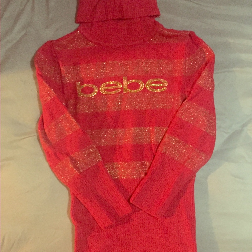 NWOT bebe 3/4 sleeve turtle neck softest sweater